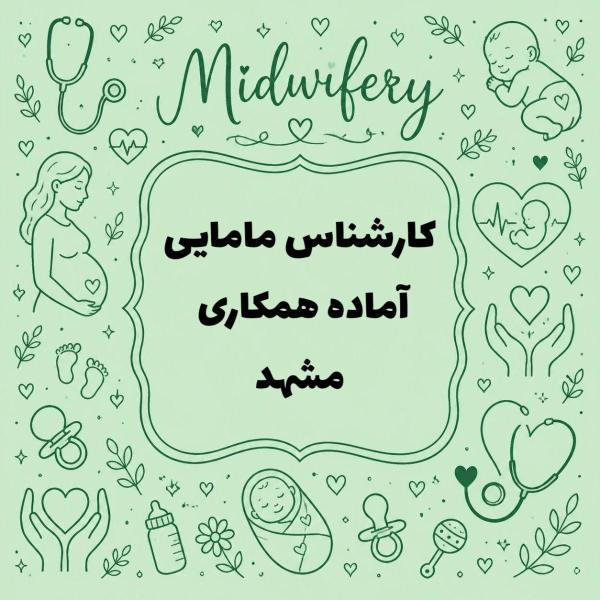 کارشناس مامایی آماده همکاری 